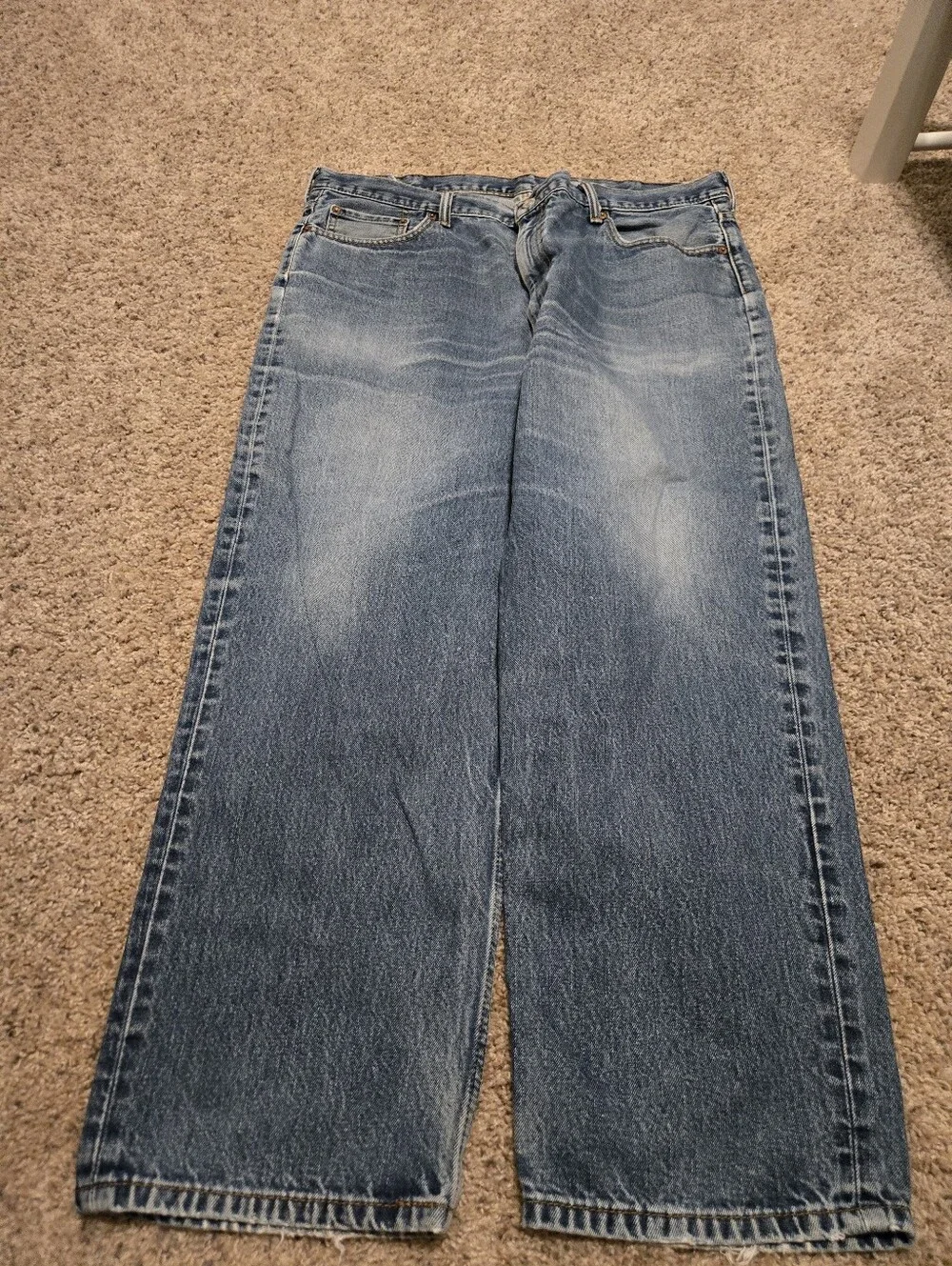 💖Levi Strauss & Co Classic Men's Wide-Leg Jeans in Light Blue